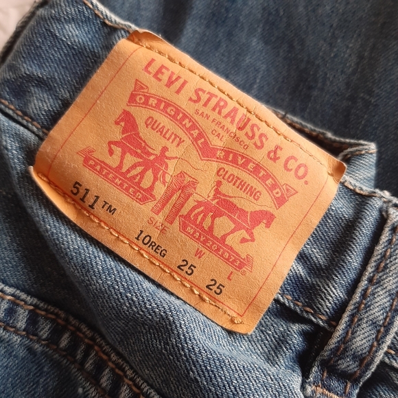 Levi's 511 Boys Slim Jeans, size 10, 25/25 - Picture 4 of 6